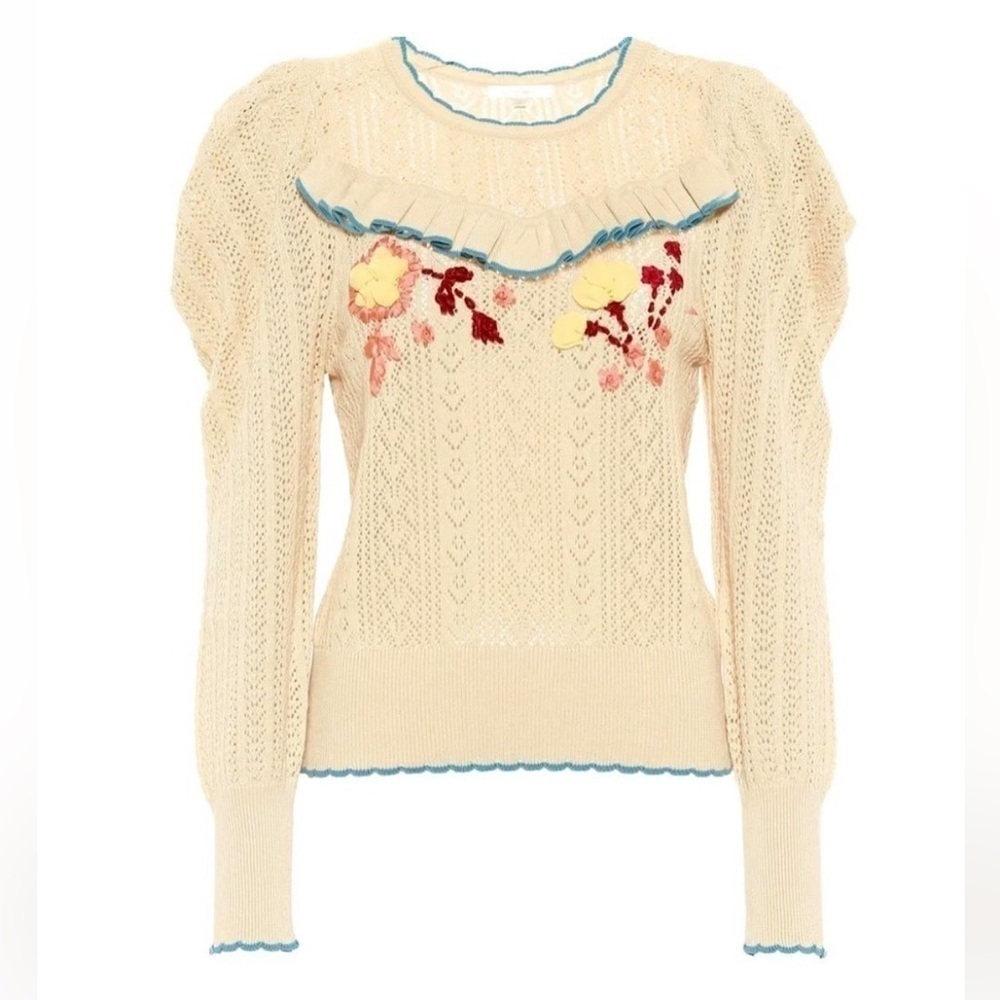 LoveshackFancy Rennley sweater NWT RARE - Picture 4 of 13